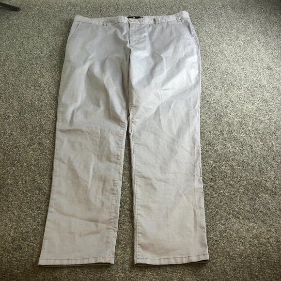 U-510 Under 5 10 Pants Mens 36x28 Gray Chino Flat Front Stretch Comfort Casual - Picture 3 of 12